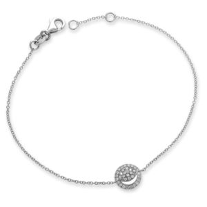 BRACCIALE CON SMILEY  INCASSATO IN DIAMANTI