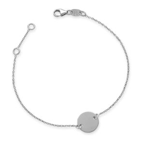 BRACCIALE PIASTRINA TONDA 10 MM