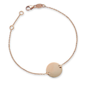 BRACCIALE PIASTRINA TONDA 12 MM