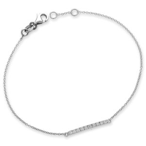 BRACCIALE CON BARRETTA 2 CM INCASSATA IN BRILLANTI