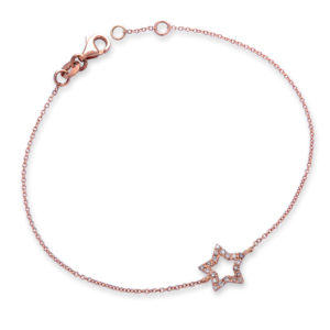 BRACCIALE VON STELLINA INCASSATA IN DIAMANTI COGNAC