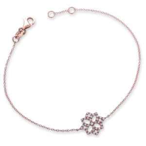 BRACCIALE CON FIOCCO DI NEVE INCASSATO IN BRILLANTI