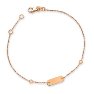 BRACCIALE CON PIASTRINA OVALE