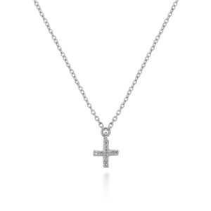 COLLANA CON CROCETTINA IN BRILLANTI