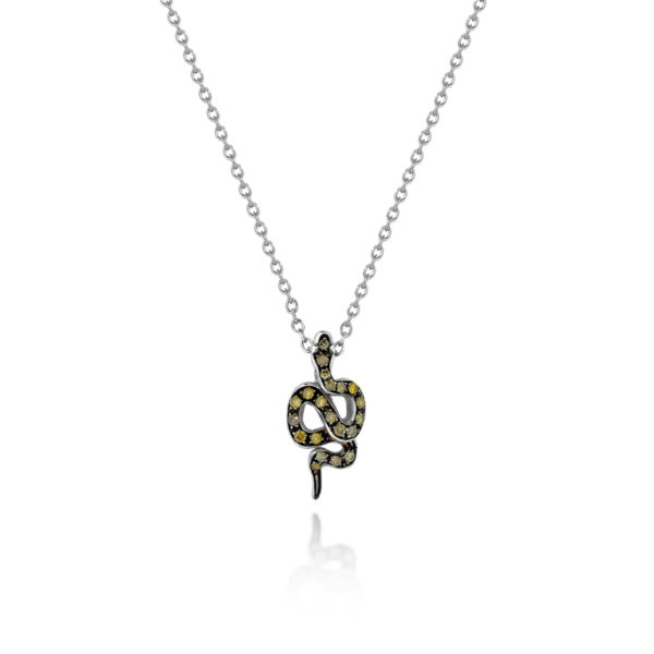 COLLANA CON SERPENTE IN BRILLANTI