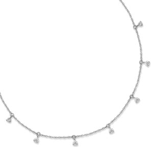 COLLANA CON 7 GRIFFES PENDENTI CON BRILLANTINO