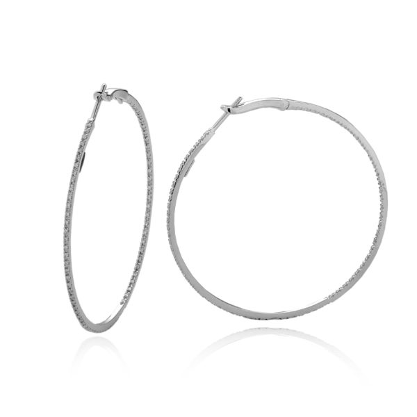 DIAMOND HOOP EARRINGS - 90403