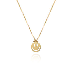 COLLANA CON  PIASTRINA TONDA "SMILEY"