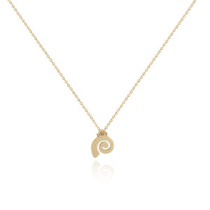 necklace 750 gold with hanging seashell
