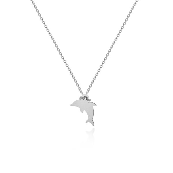 necklace 750 gold with a small dolphin pendant